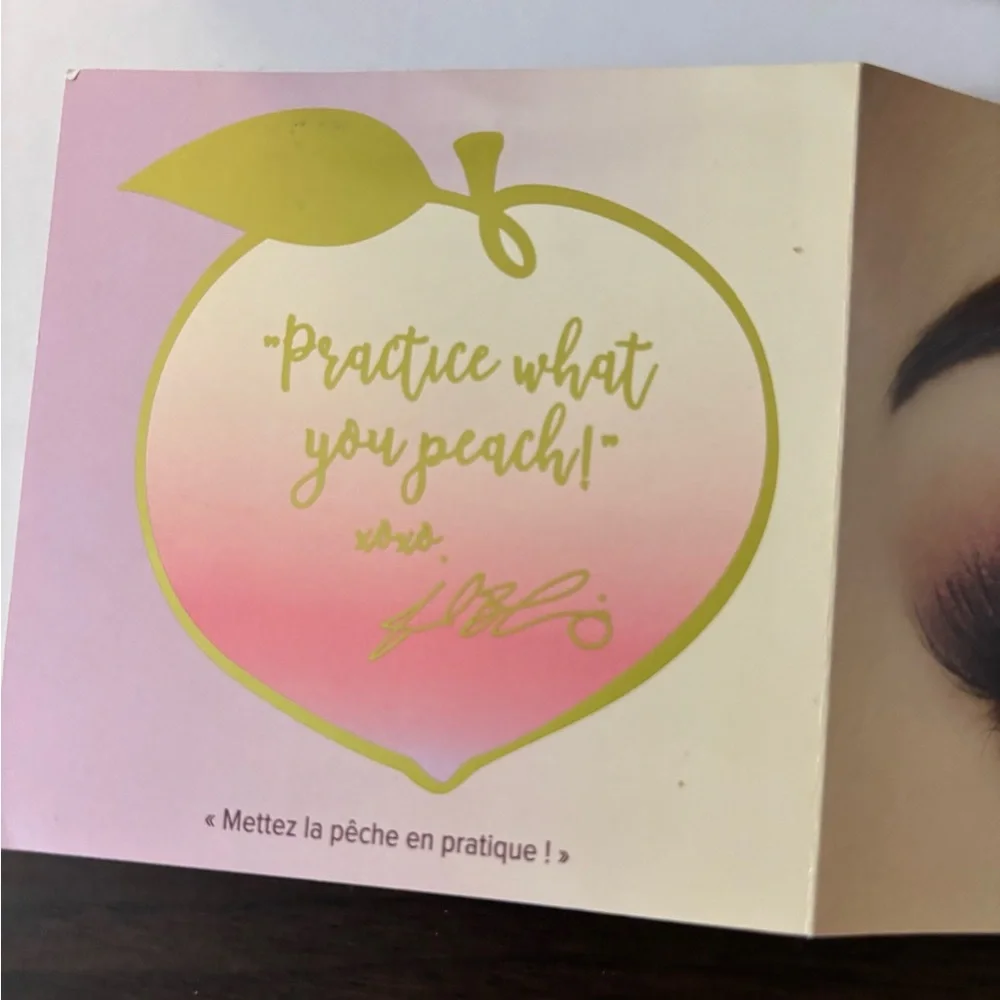 Too Faced White Peach Eyeshadow Palette with Cream and Gold